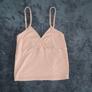 nude spaghetti strap crop top